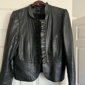 White House Black Market Leather Jacket